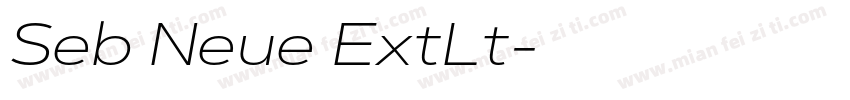 Seb Neue ExtLt字体转换